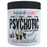 La botella de Insane Labz Psychotic SAW en Fruit Punch para energía sostenida