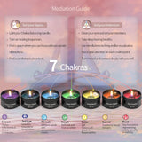 Inspireyes vela chakra colorida ideal para aromaterapia y relajación