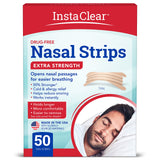 Instaclear: caja de tiras nasales extra bronce para uso diario.