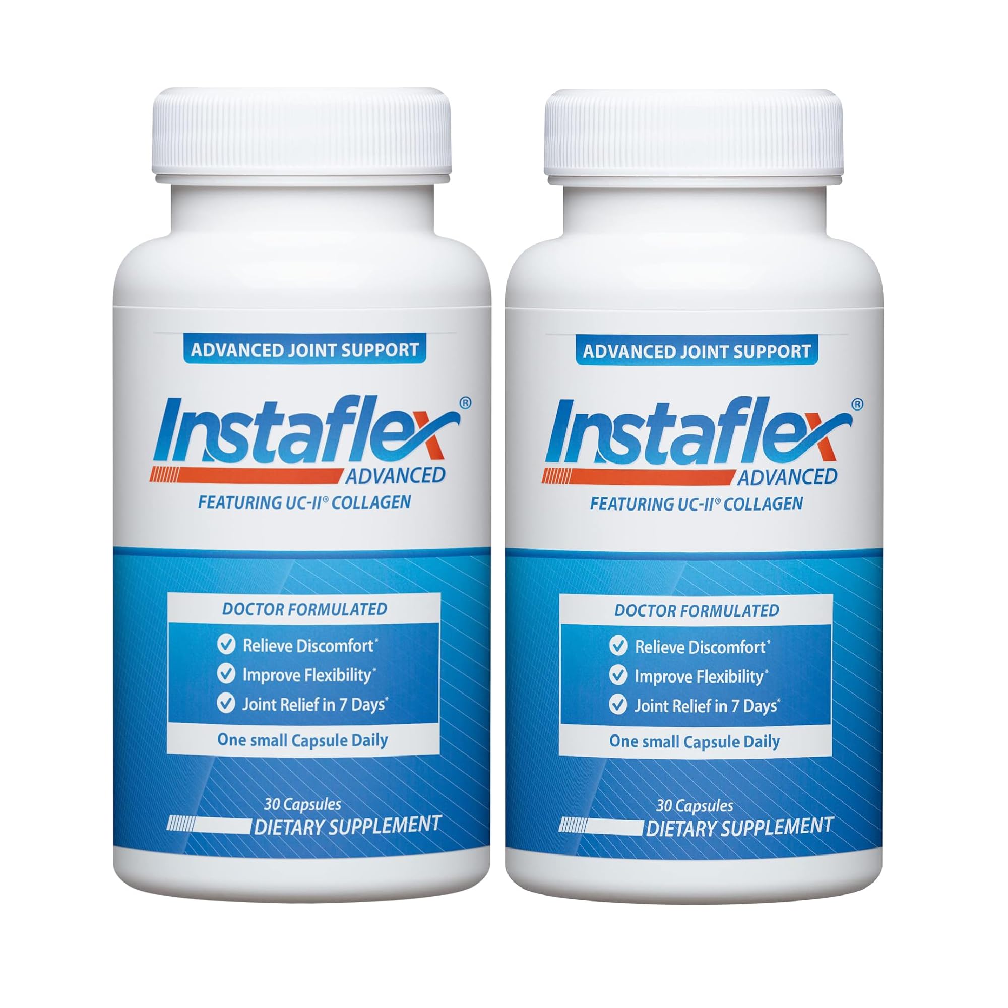 Instaflex Advanced: bote de cápsulas para apoyar movilidad diaria.