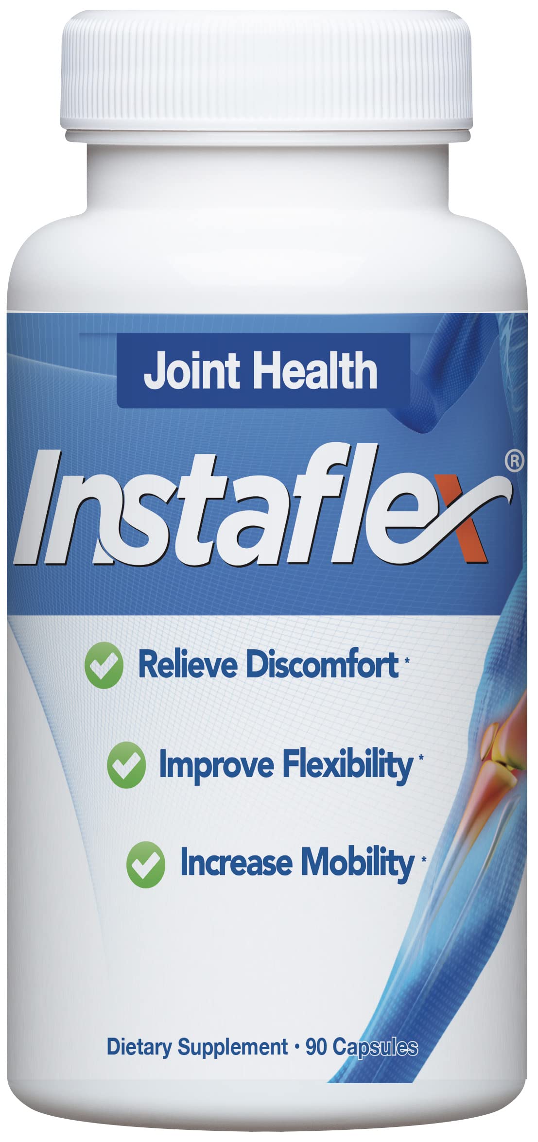 Instaflex ingredientes clave: glucosamina y MSM para movilidad.