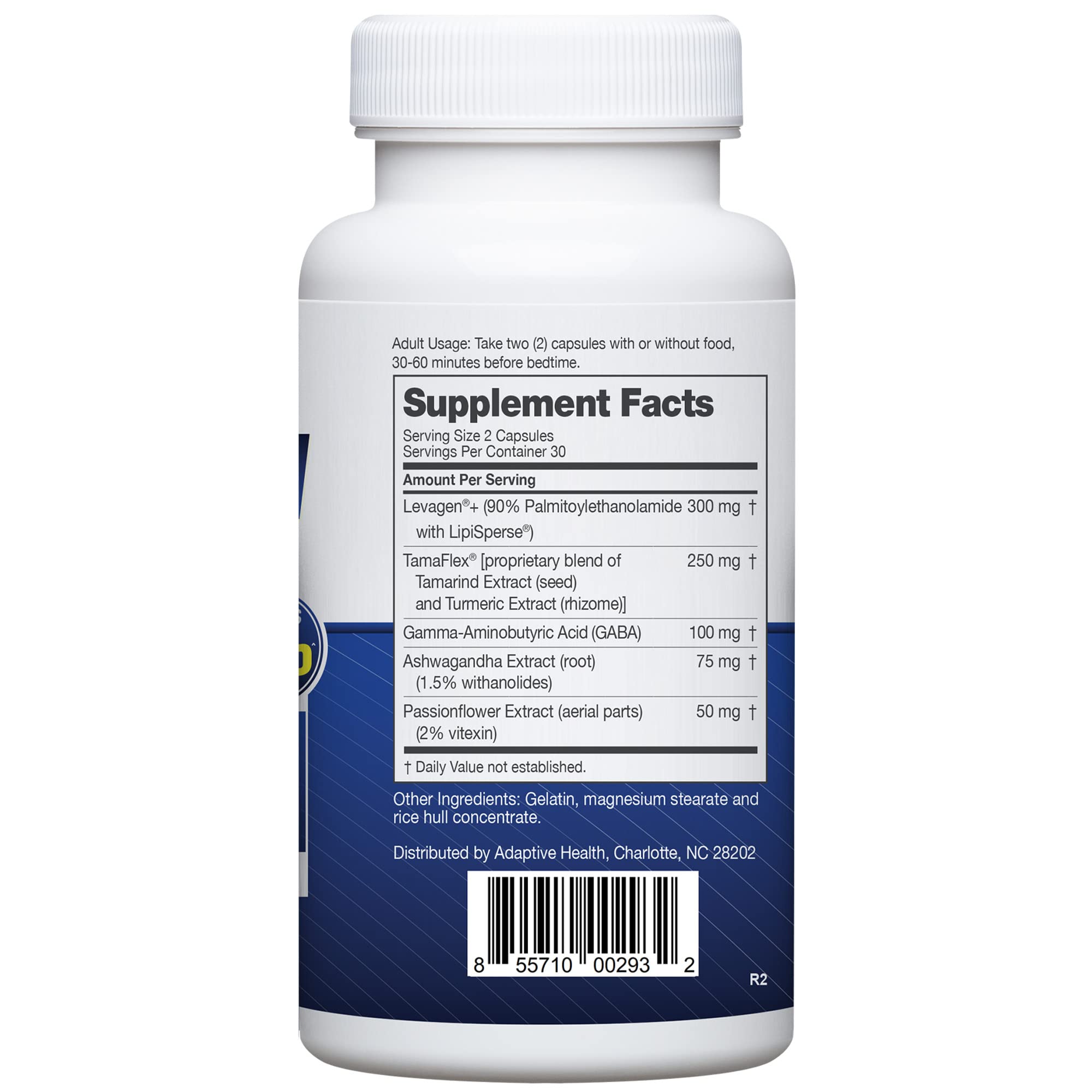 Etiqueta del producto Instaflex PM con ingredientes clave Levagen y Tamaflex