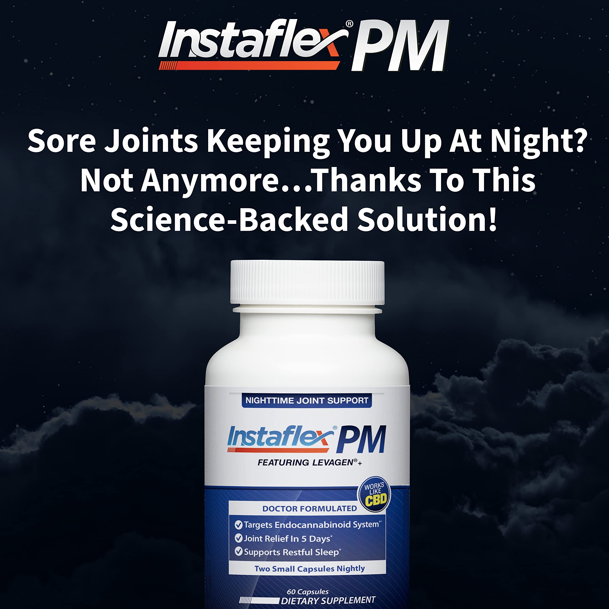 Ingrediente Levagen y Tamaflex en Instaflex PM para apoyo articular