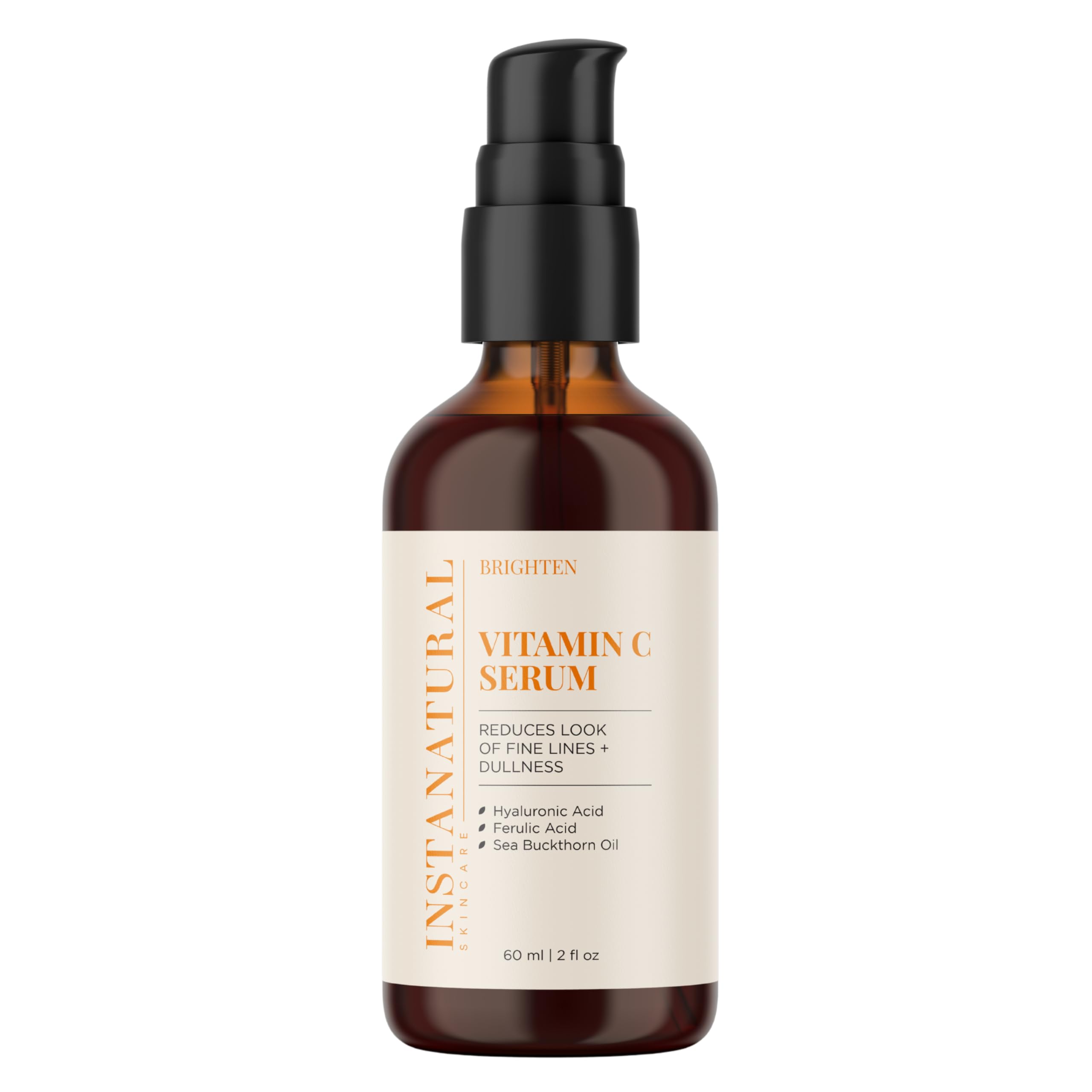 InstaNatural Serum Vitamina C, bote de 60 ml para iluminar y hidratar la piel.
