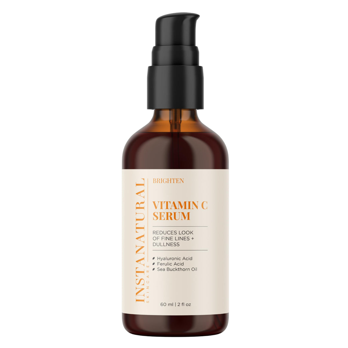InstaNatural Serum Vitamina C, bote de 60 ml para iluminar y hidratar la piel.