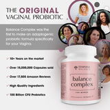 Balance Complex: primer plano de cápsulas para flora vaginal saludable