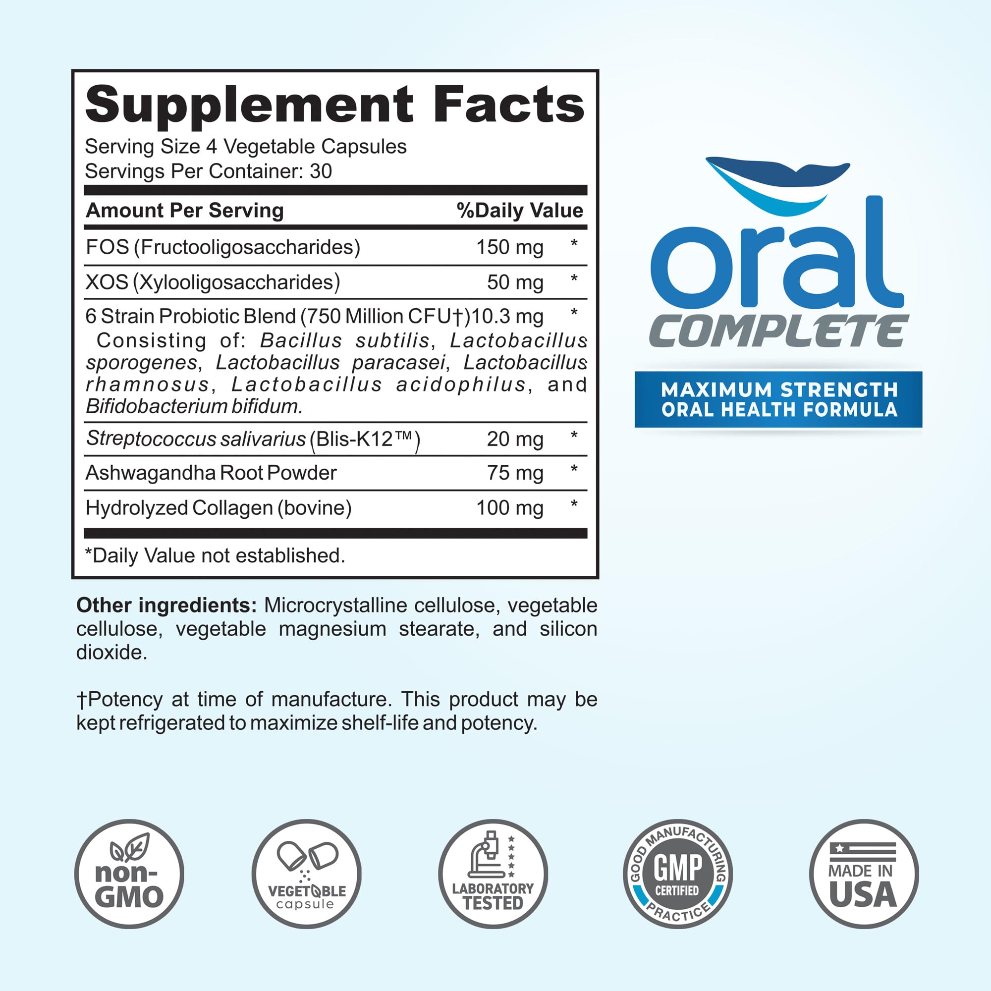 Instant Brands Oral Complete: ashwagandha y colágeno para bienestar bucal.