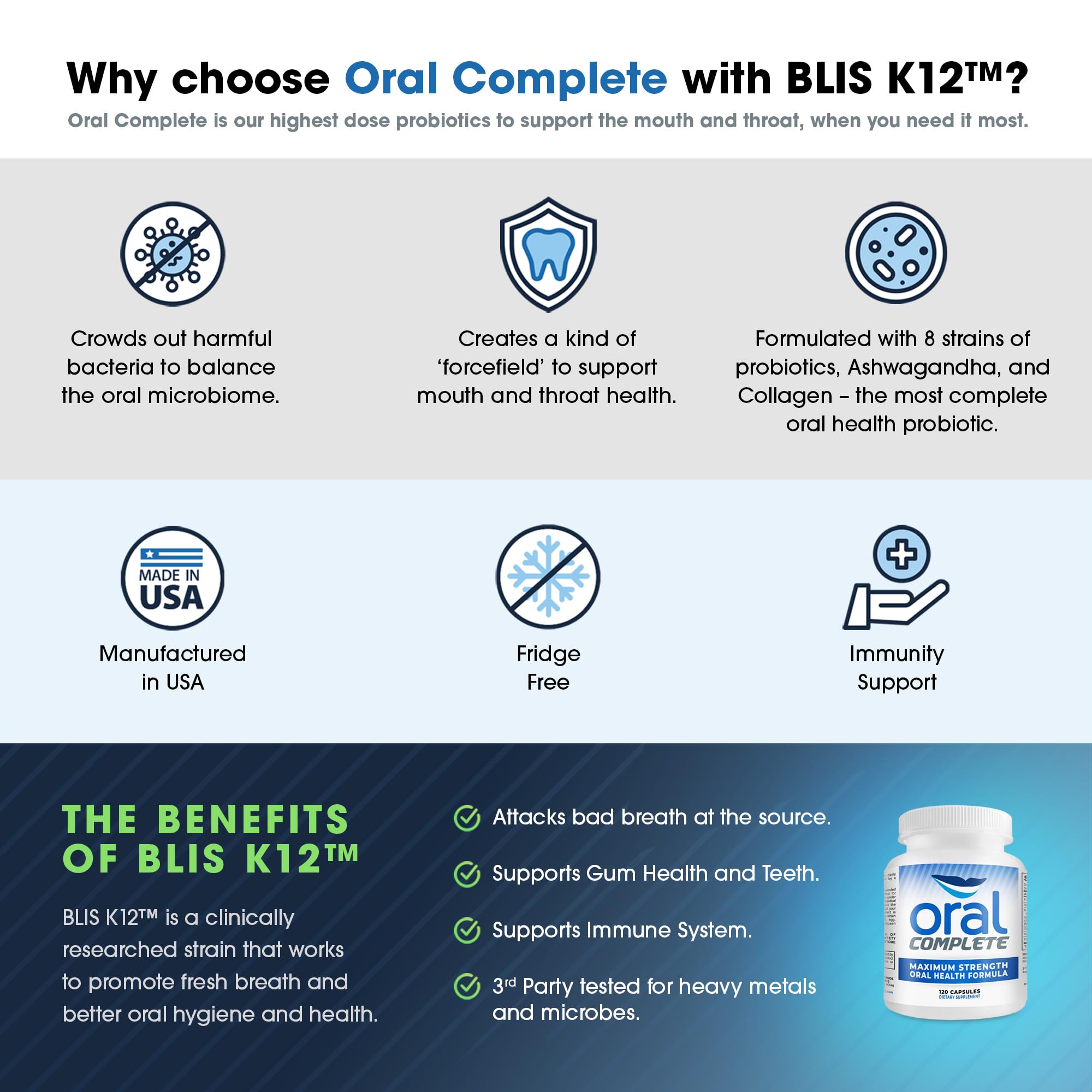 Instant Brands Oral Complete: uso diario para apoyar hábitos de cuidado bucal.