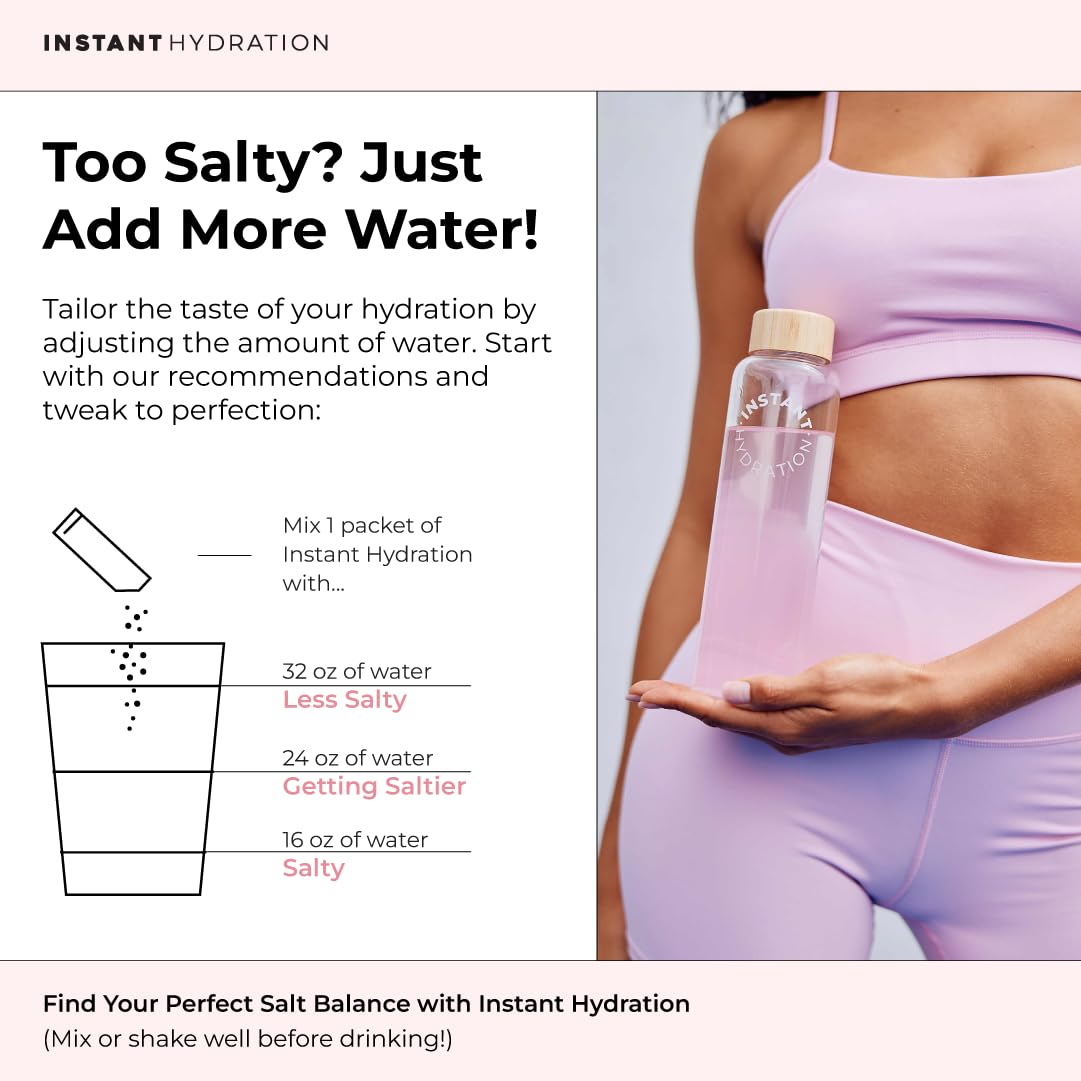 Instant Hydration, disolución rápida en agua con sabor sandía.