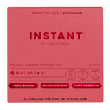 Instant Hydration frambuesa paquete frente: hidratación rápida para entrenamientos.