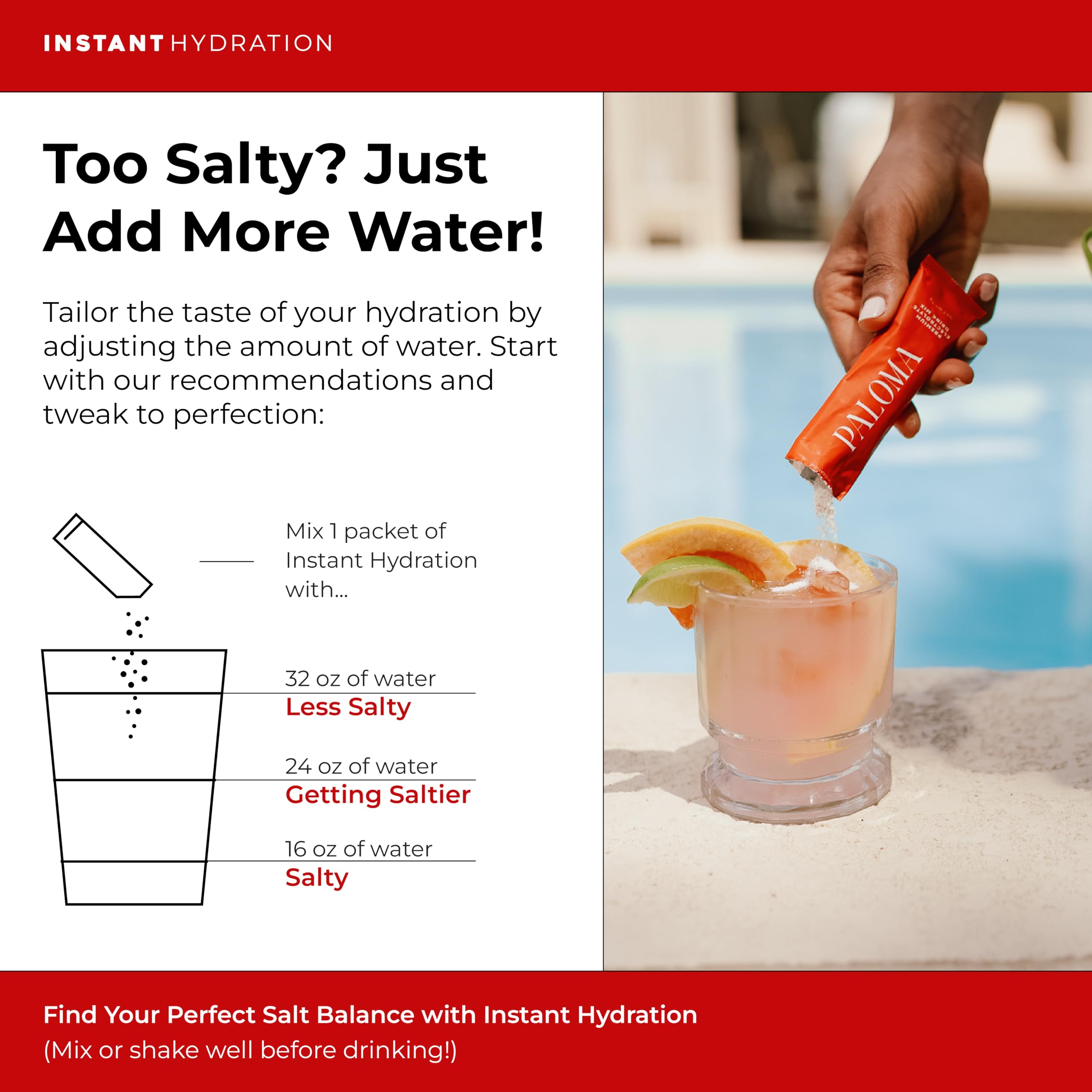 Instant Hydration Paloma: keto-vegan-sin-gluten-sin-ogm para estilos de vida