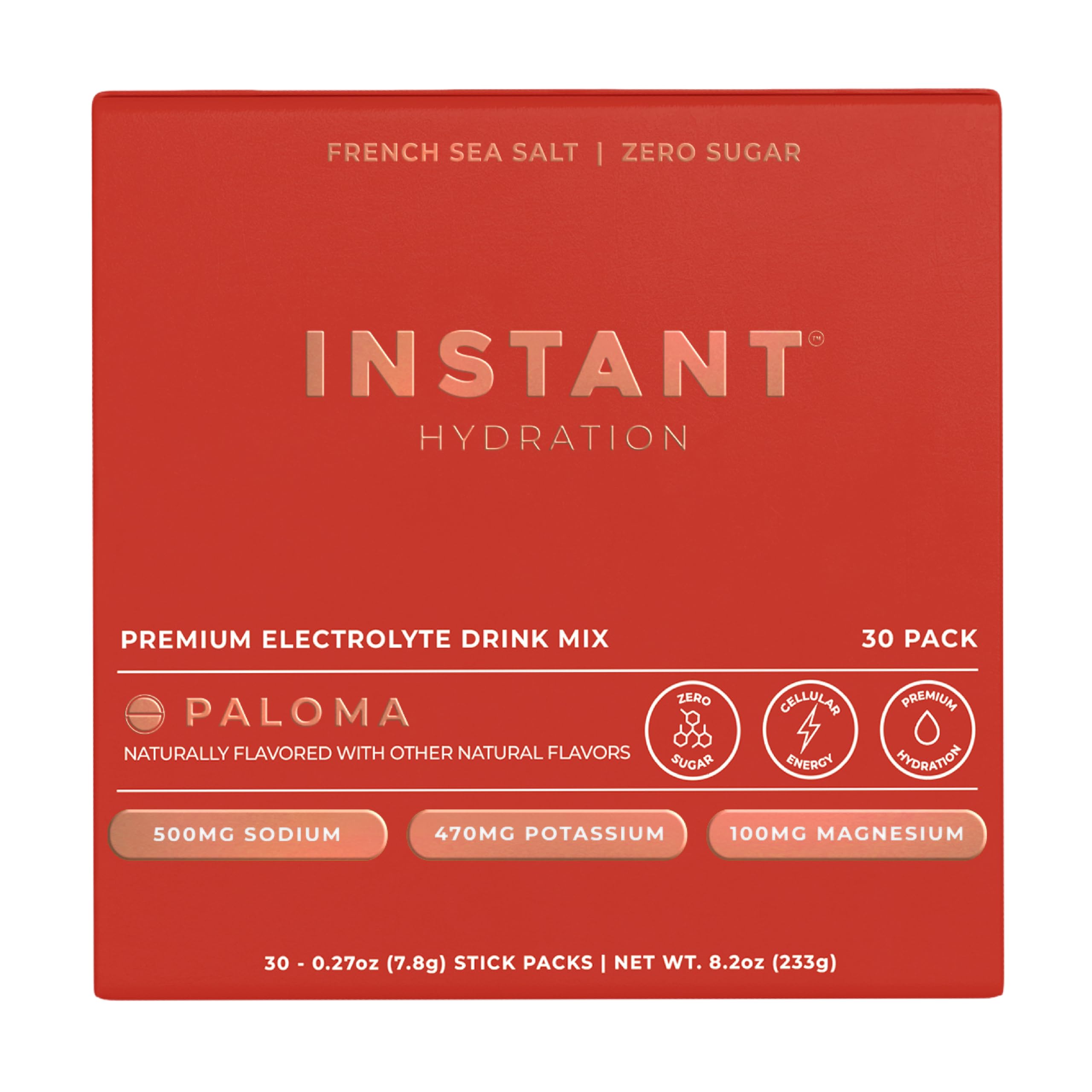 Instant Hydration Paloma: paquetes-polvo para hidratación rápida y sabrosa