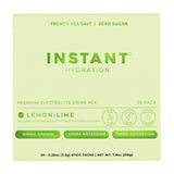 Instant Hydration: paquetes electrolitos limón-lima para hidratación rápida durante el entrenamiento.