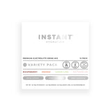 Instant Hydration Variedad Pack frente muestra sabores sin azúcar para hidratación diaria
