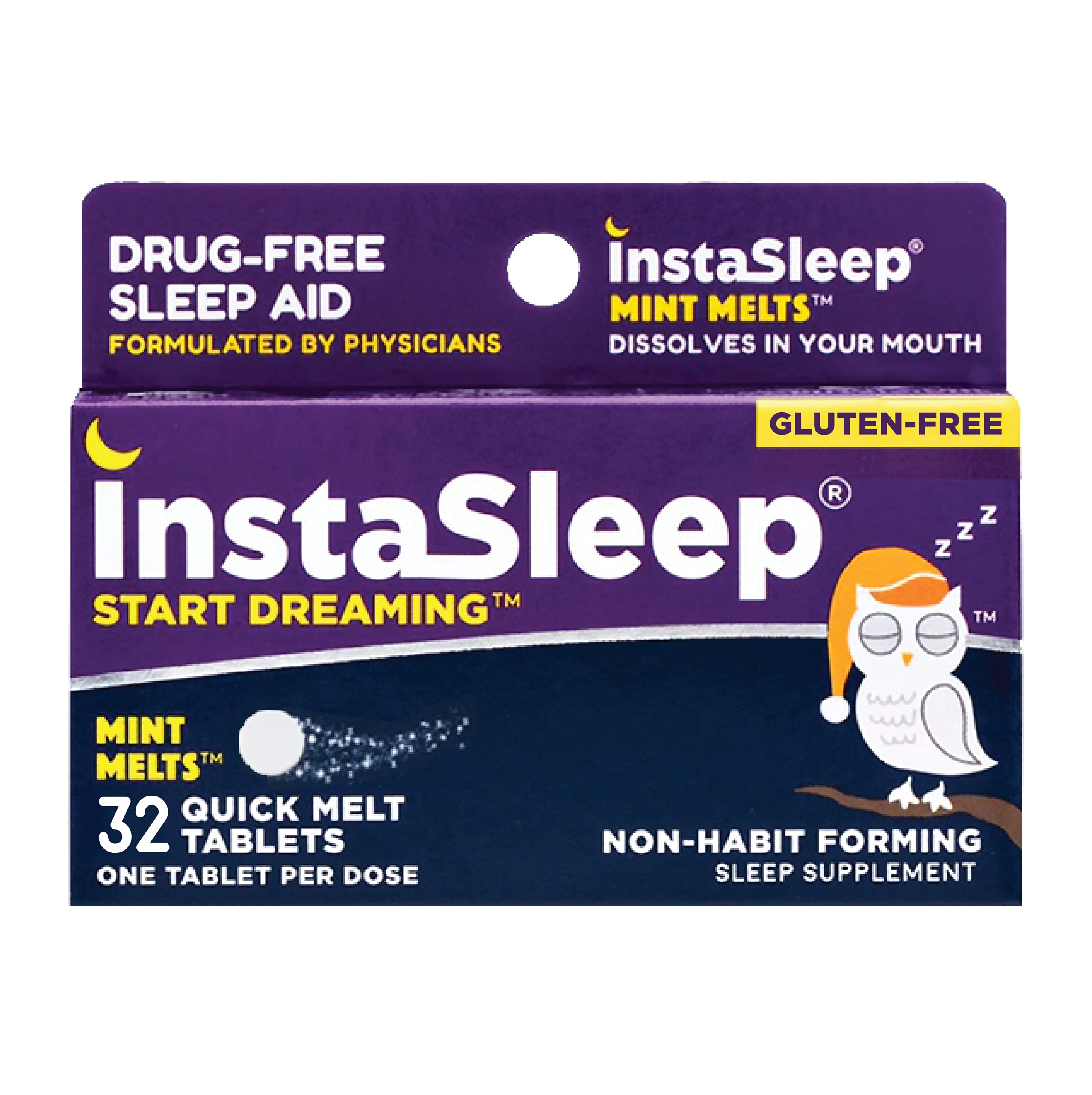 InstaSleep Mint se disuelve en la boca sin necesidad de agua.