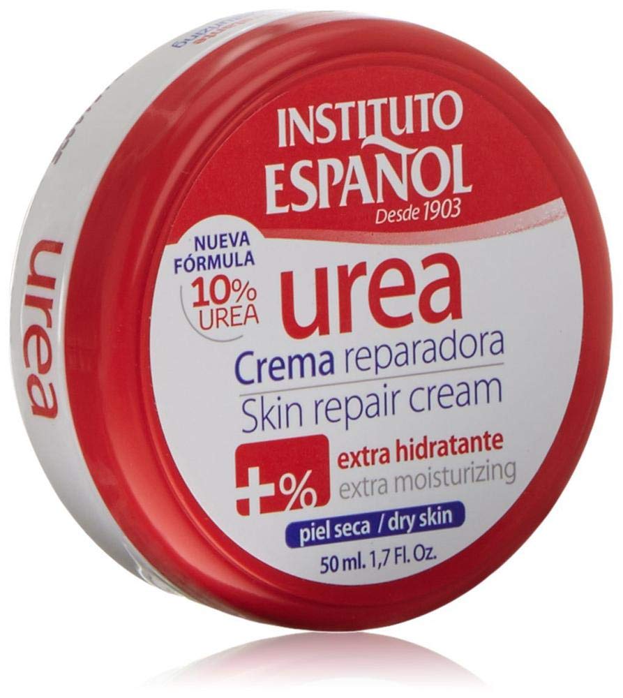 Textura suave de la crema urea reparadora de Instituto Español.