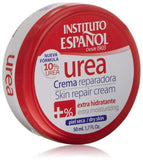 Textura suave de la crema urea reparadora de Instituto Español.