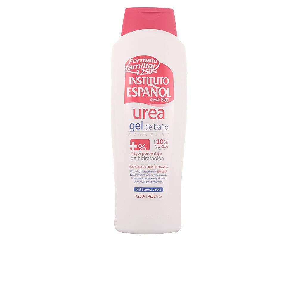 Instituto Español Urea Gel 1250 ml, gel suave para limpieza diaria y piel fresca