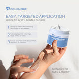InsurMedic crema magnesio, aplicación nocturna para relajación y descanso.