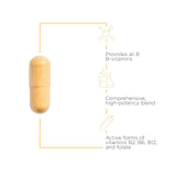 Activo B-Complex de Integrative Therapeutics, cápsulas en mano, apoyo a la función neural