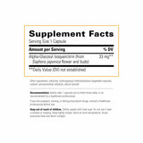 Integrative Therapeutics Alpha-Glycosyl Isoquercitrin, detalle de etiqueta, información de ingredientes