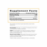 Etiqueta del Betaína HCl de Integrative Therapeutics con información de ingredientes