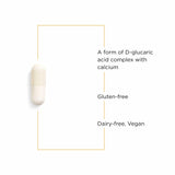 Frasco de 90 cápsulas de Integrative Therapeutics Calcio D-Glucarato