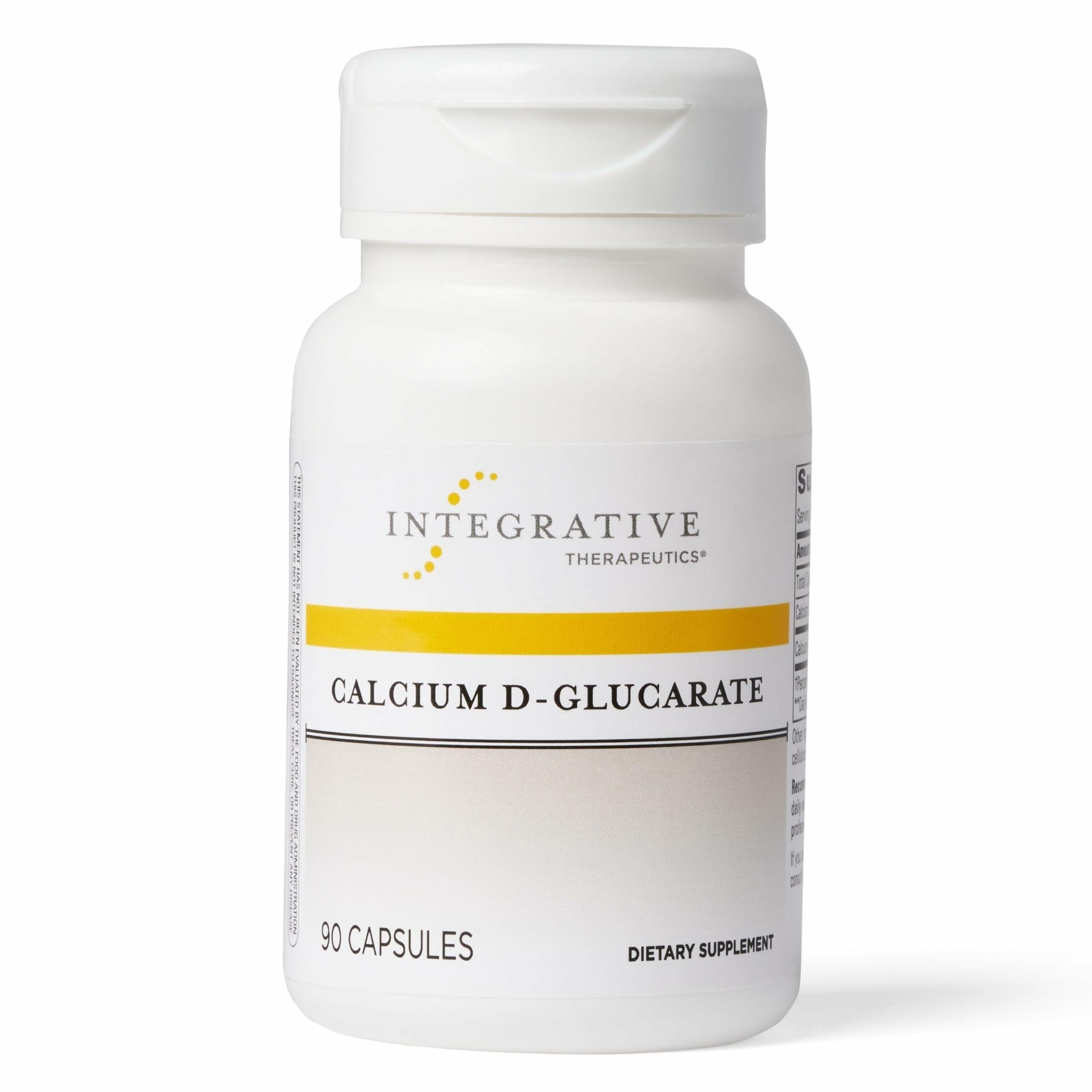 Integrative Therapeutics Calcio D-Glucarato, cápsulas frente, posible apoyo al sistema inmune