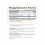 Etiqueta del producto con información de composición y beneficios orientados al metabolismo hormonal