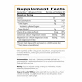 Etiqueta de Integrative Therapeutics calcio magnesio líquido, claridad de ingredientes.