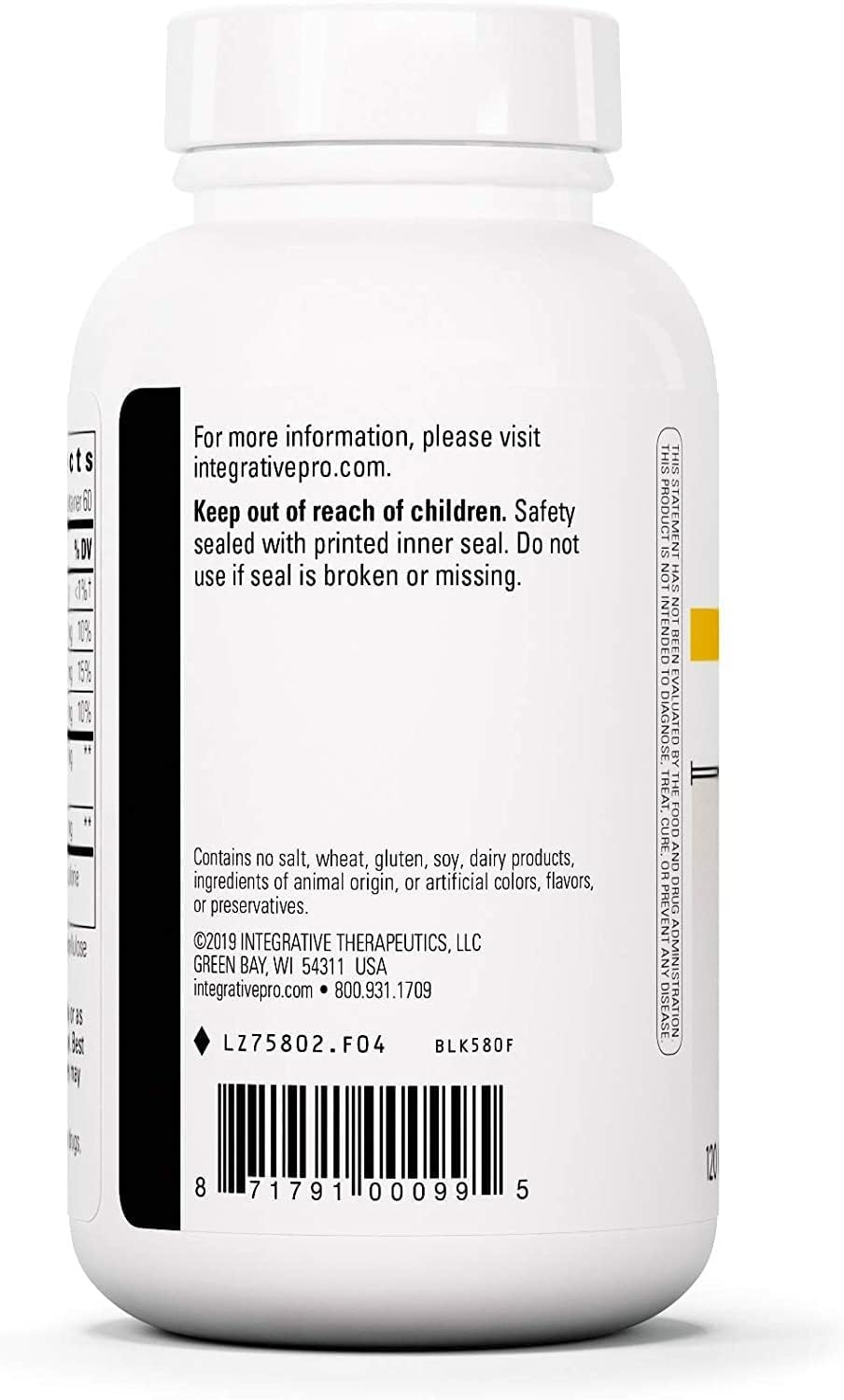 Etiqueta frontal de Cellular Forte con IP-6 e inositol para uso diario.