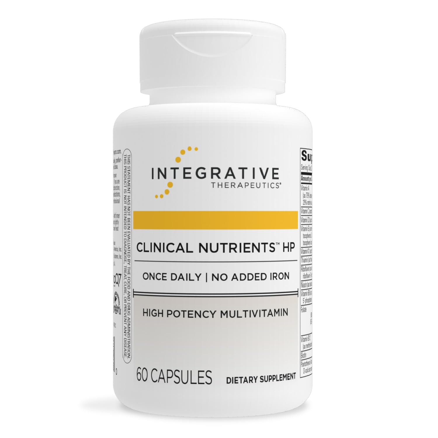 Integrative Therapeutics Clinical Nutrients HP, botella frontal, apoyo diario de micronutrientes