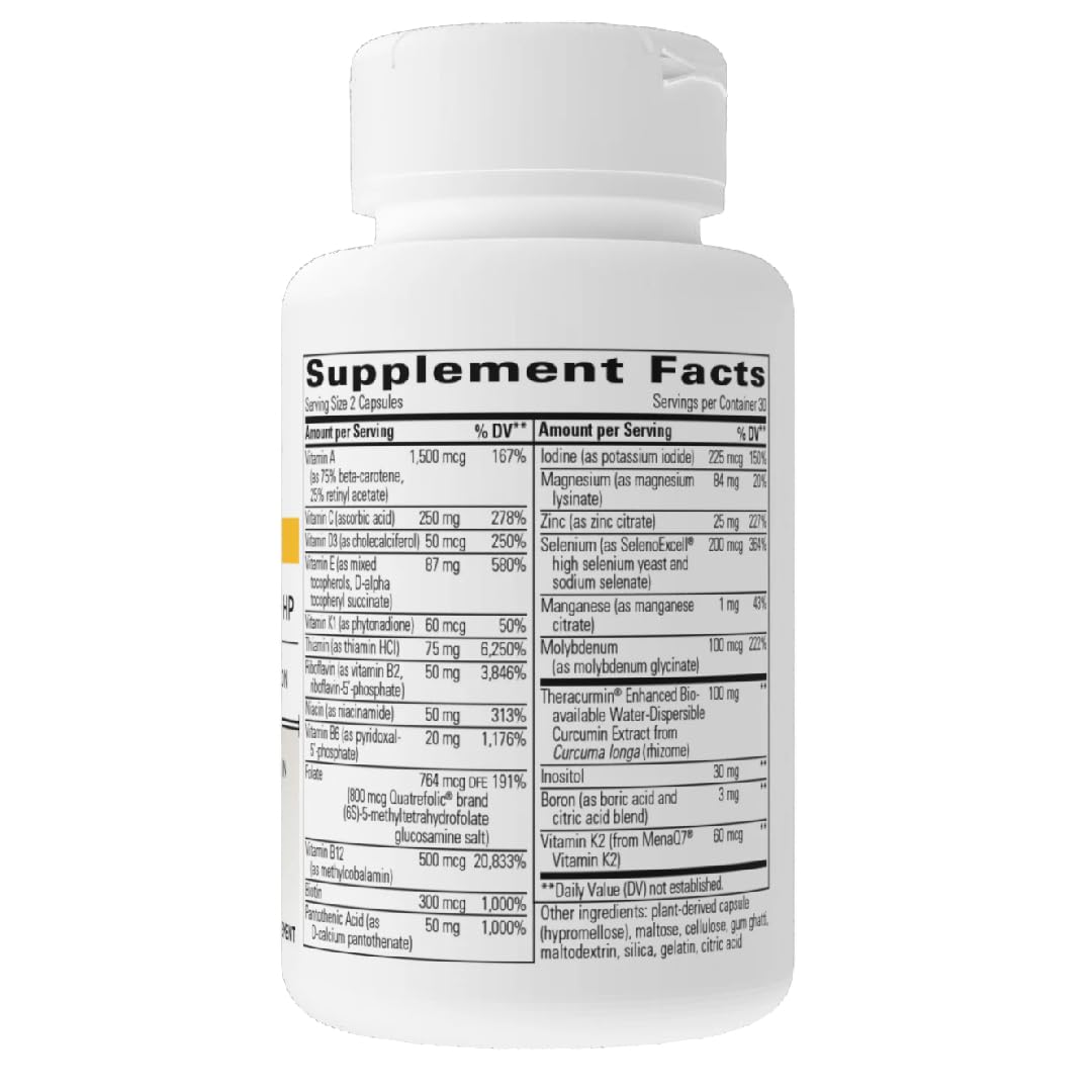 Etiqueta de Integrative Therapeutics Clinical Nutrients HP destacando ingredientes clave y antioxidantes.