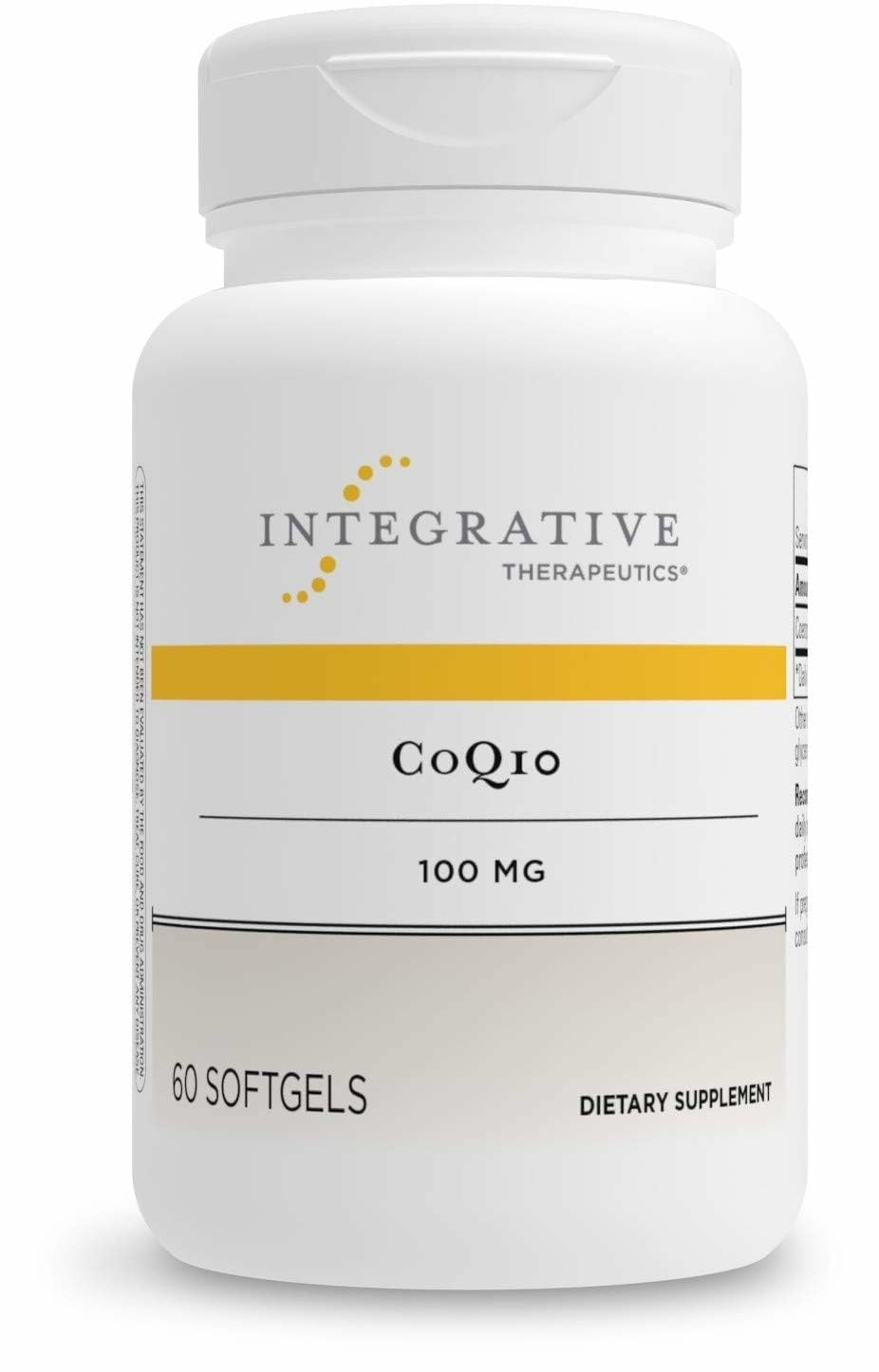 CoQ10 de Integrative Therapeutics, botella frontal, apoyo para energía diaria.