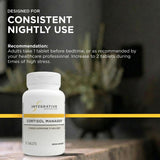 Integrative Therapeutics Cortisol Manager box beside water, suggesting daily routine.