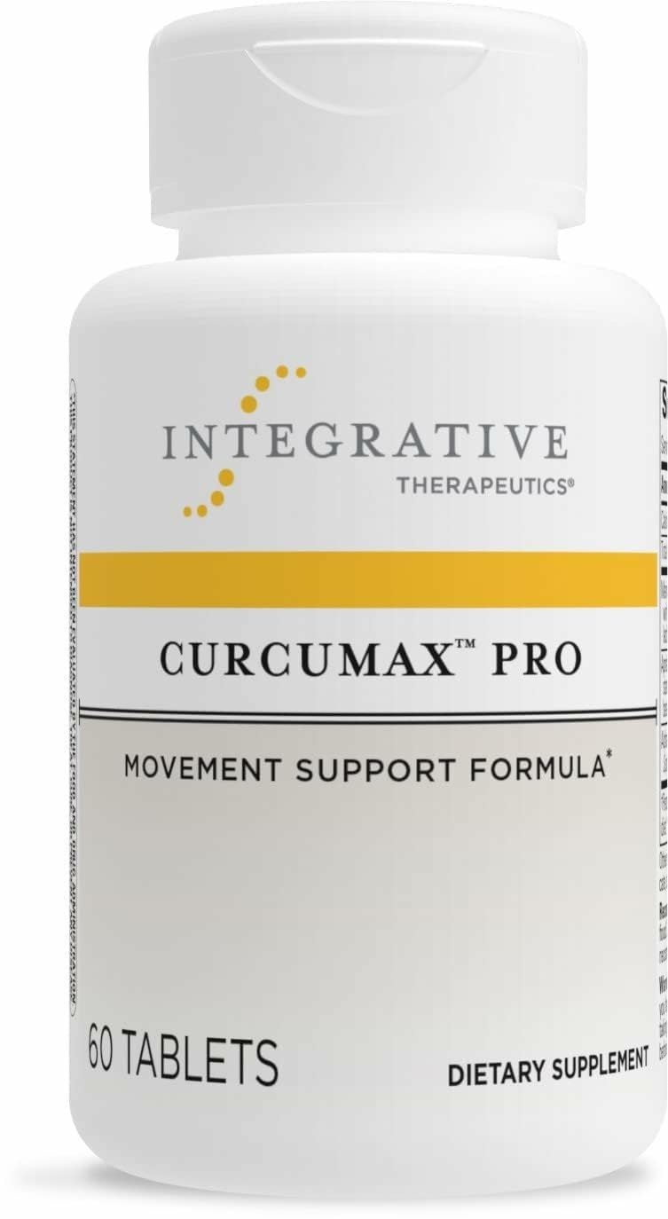 Curcumax Pro de Integrative Therapeutics en botella para apoyo al movimiento.