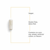 Integrative Therapeutics GABA, cápsulas alineadas, forma cómoda para uso diario.