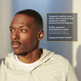 Integrative Therapeutics GABA, cápsulas sin alérgenos, formulación apta para diversas dietas.