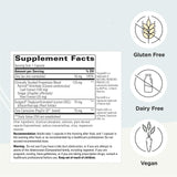 Etiqueta de Heartburn Advantage con información de uso y dosis.