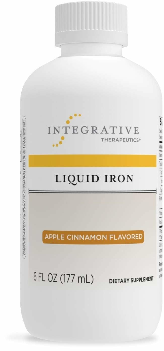 Integrative Therapeutics Hierro Líquido: botella para verter, apoyo de energía diaria.