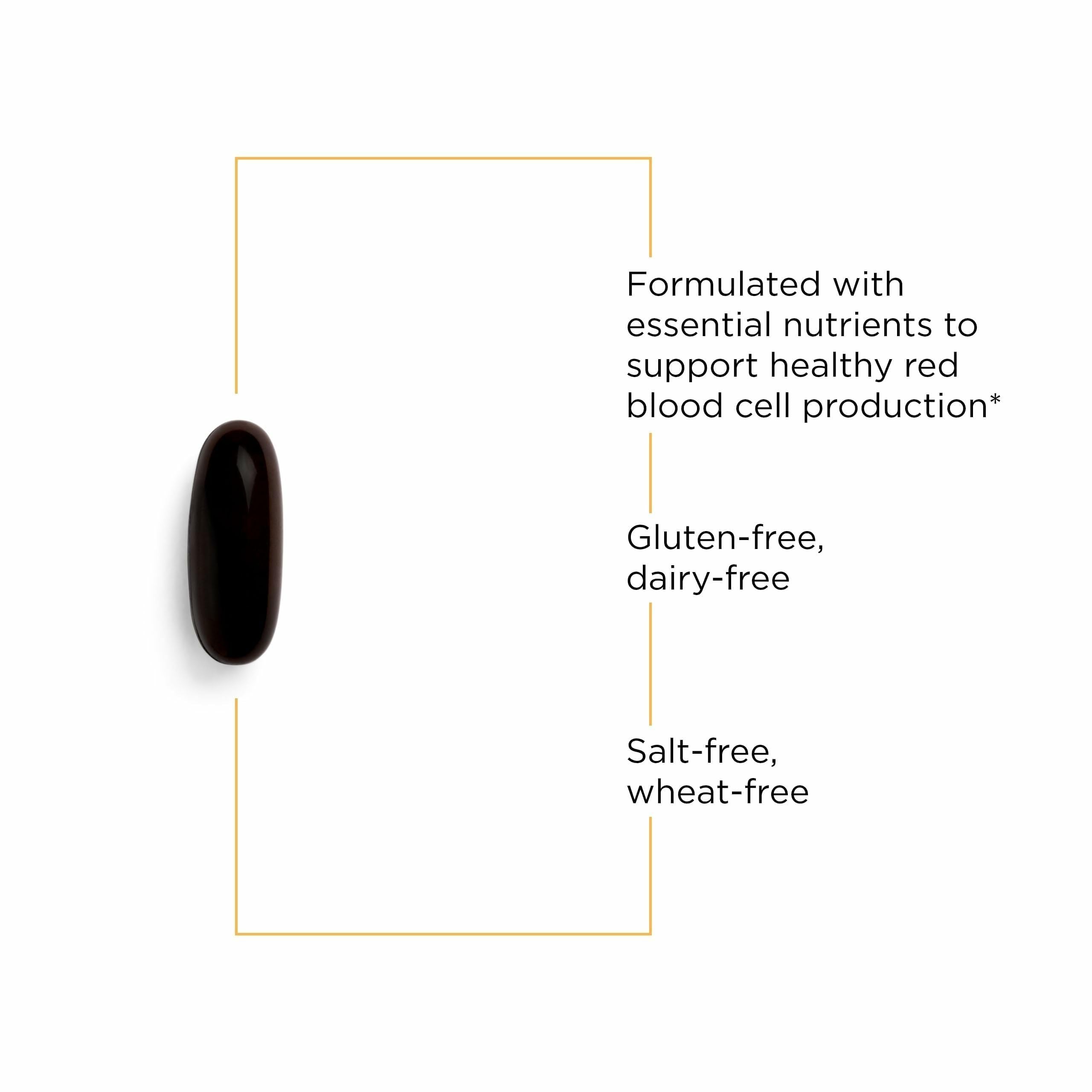 Integrative Therapeutics Iron Complex etiqueta: envase claro para identificar el producto