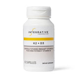 Integrative Therapeutics K2 D3: botella con cápsulas para soporte óseo y cardiovascular