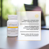 Frasco de L-Theanine de Integrative Therapeutics para un estado relajado