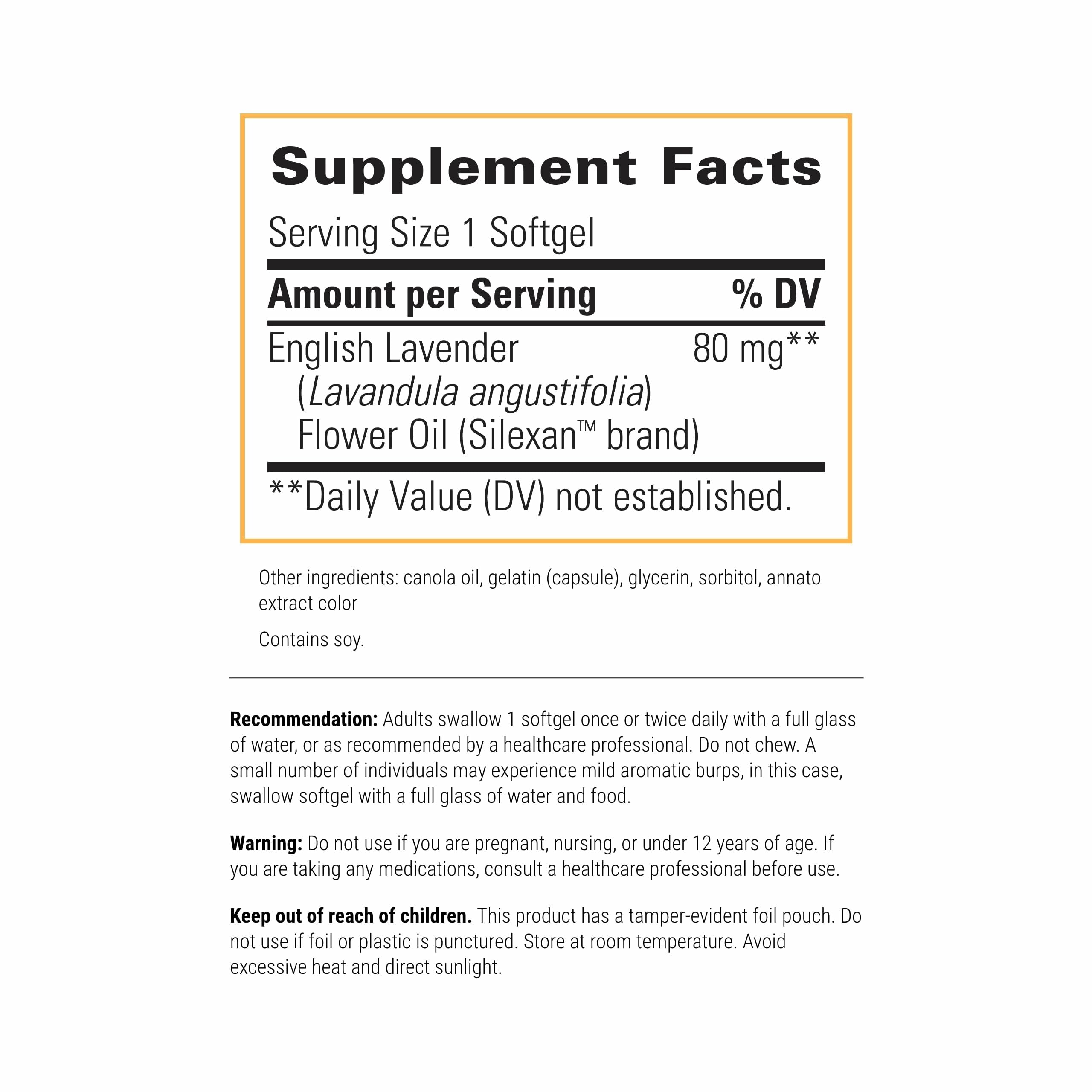 Lavela WS1265, etiqueta de Integrative Therapeutics: confianza en lavanda para estrés diario