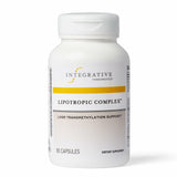 Integrative Therapeutics Lipotropic Complex en cápsulas sobre mesa, apoyo suave al hígado