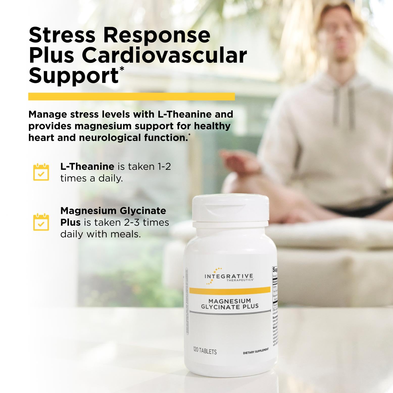 Integrative Therapeutics Magnesio Glicinato Plus cápsulas: aporte de magnesio para funciones normales.
