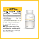 Integrative Therapeutics Magnesium Glycinate Plus, bote frente, uso diario para bienestar muscular.