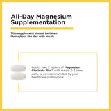 Integrative Therapeutics Magnesium Glycinate Plus, caja abierta, muestra el contenido de 60 porciones.
