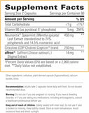 Neurologix etiqueta-frente: información clara de uso e ingredientes.