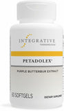 Petadolex Integrative Therapeutics: botella de softgels para apoyar la relajación de vasos cerebrales